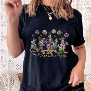 Mickey And Friends Mardi Gras Sweatshirt Mickey Balloons Disneyland Tshirt