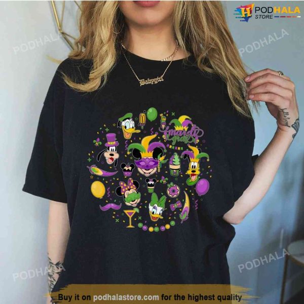 Mickey And Friends Mardi Gras Vintage Shirt, New Orleans 2023 Shirt