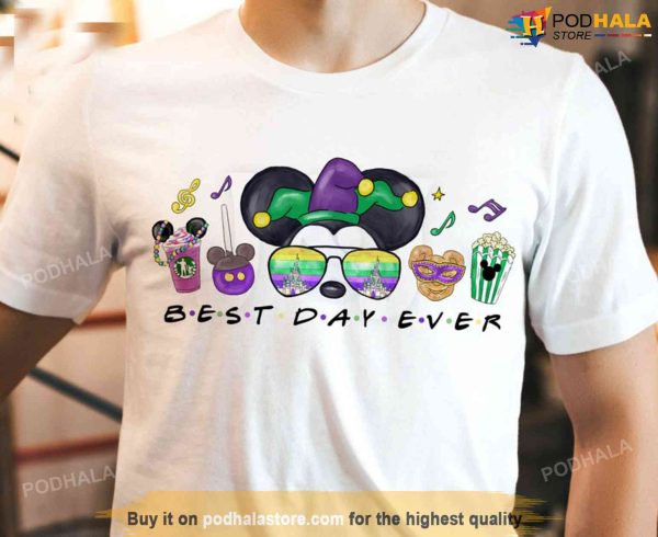Mickey Disney Mardi Gras Shirt, Best Day Ever, Mardi Gras Themed Outfits