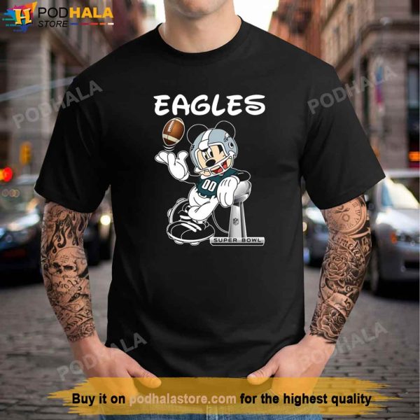 NFL Philadelphia Eagles Shirt Mickey Mouse, Eagles Gifts For Fans