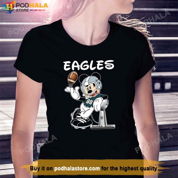 NFL Philadelphia Eagles Shirt Mickey Mouse, Eagles Gifts For Fans