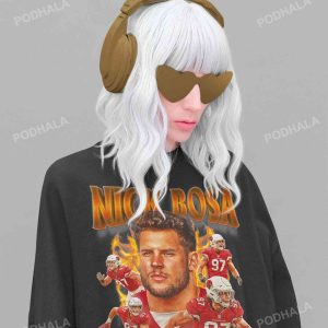 Nick Bosa American Football Player Champion Super-bowl 49Ers Womens Shirt