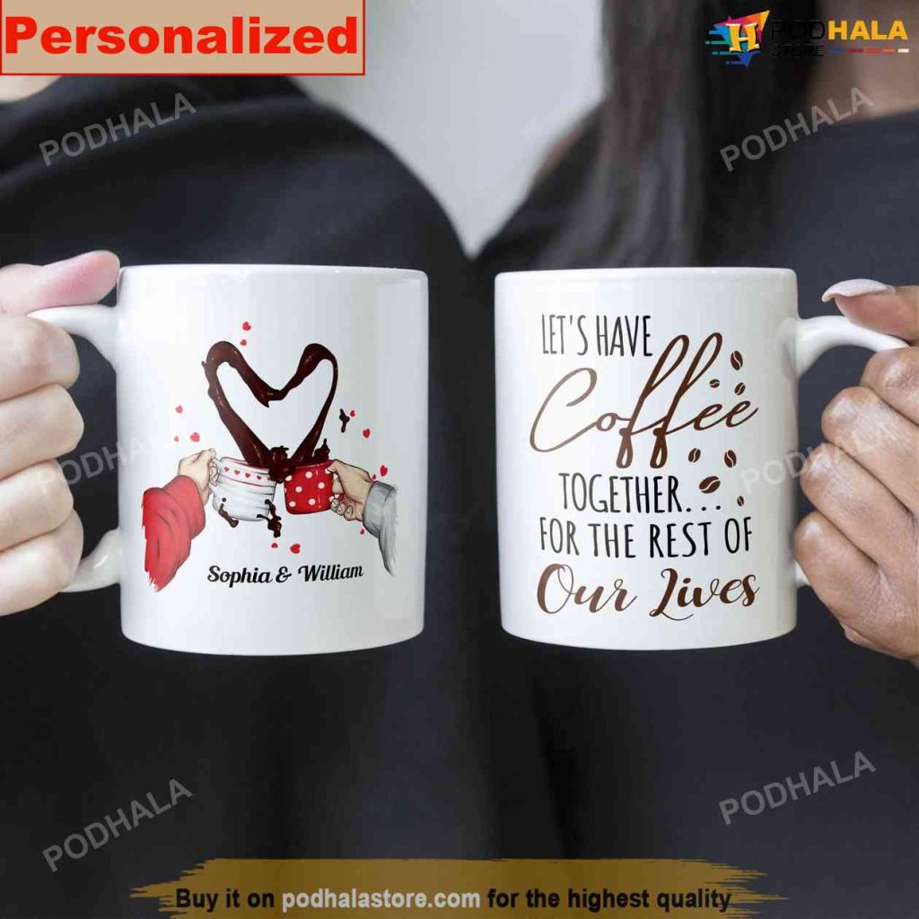 Personalized Couple Coffee Mug - Let's Have Coffee Together