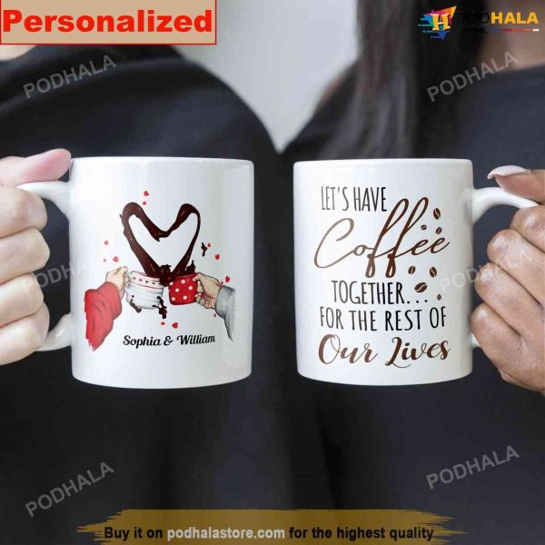 Personalized Couple Coffee Mug – Let’s Have Coffee Together