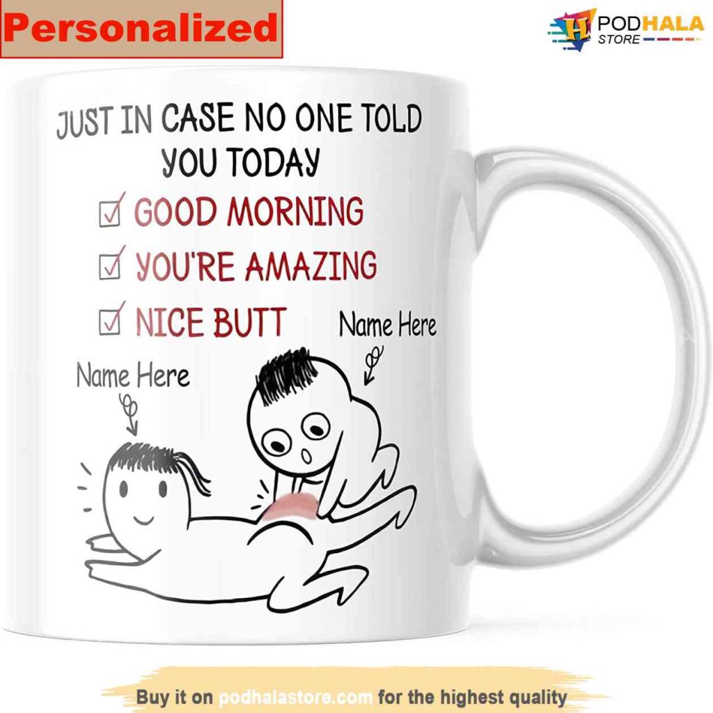 Personalized Mug - I Just Want To Touch Your Butt Mug, Valentines Day Gifts For Girlfriend
