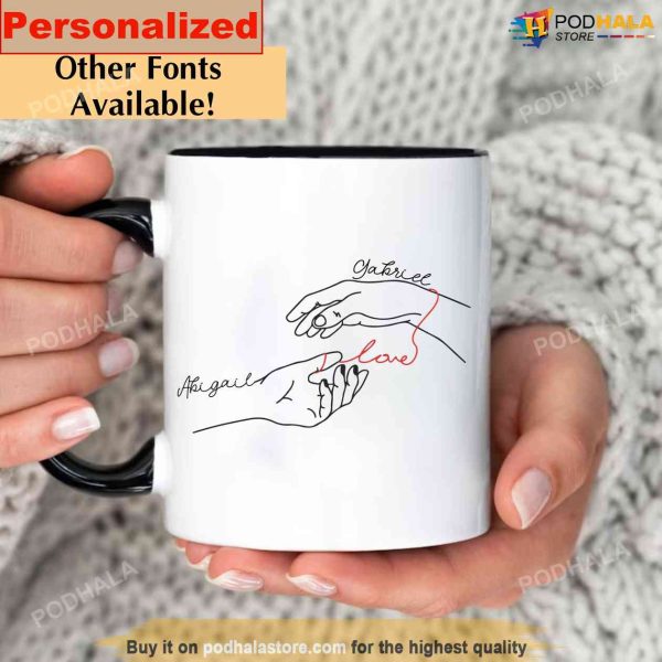 Personalized Name Mug Valentines Day Gift For Couples