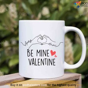 Personalized Name Valentine Mug, Be Mine Valentines Mug For Couples