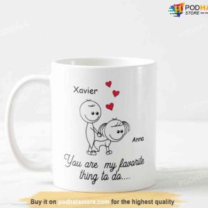 Personalized Name Valentines Day Mug, You Are My Favorite Mug