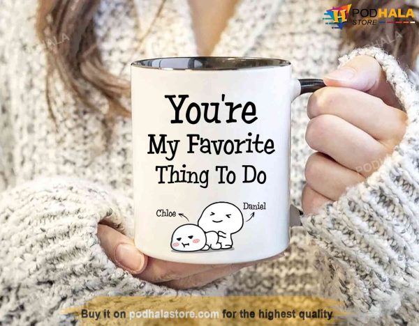 Personalized Valentines Day Gift For Boyfriend Funny Coffee Mug