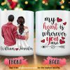 Personalized Valentines Day Mug, Gift for Couples Husband Wife