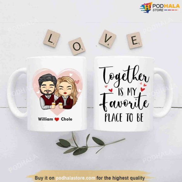 Personalized Valentines Day Mug, Valentine’s Day Gift For Couples, Husband, Wife