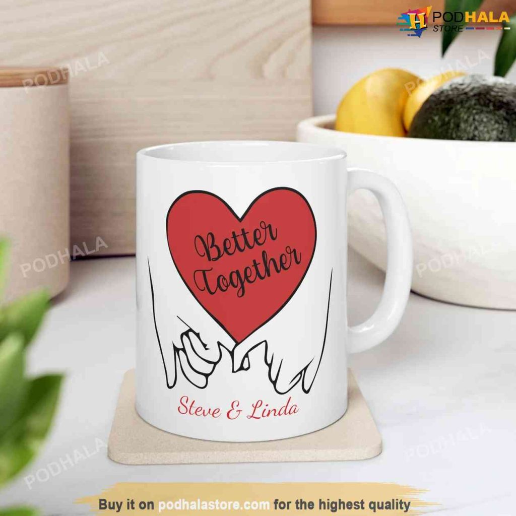 Personalized Valentines Gifts For Husband, Better Together Valentines Mug