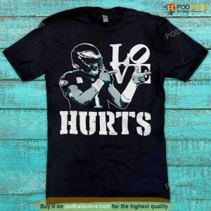Philadelphia Eagles Jalen Hurts Tshirt "Love Hurts" T-Shirt