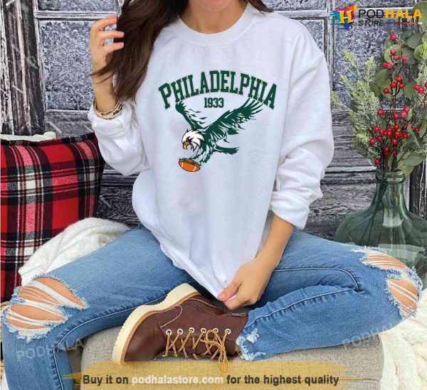 Philly Football Sweatshirt, Eagle Football 1933 NFL Philadelphia Eagles