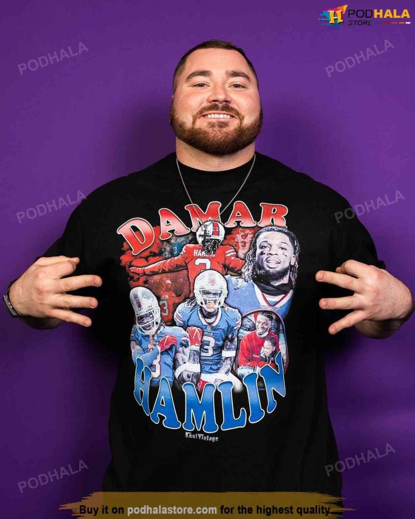 Pray for 3 Buffalo Bills T-Shirt, Love For Damar Hamlin Shirt