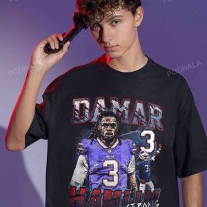 Damar Hamlin Shirt Pray For Damar Strong Man - Anynee