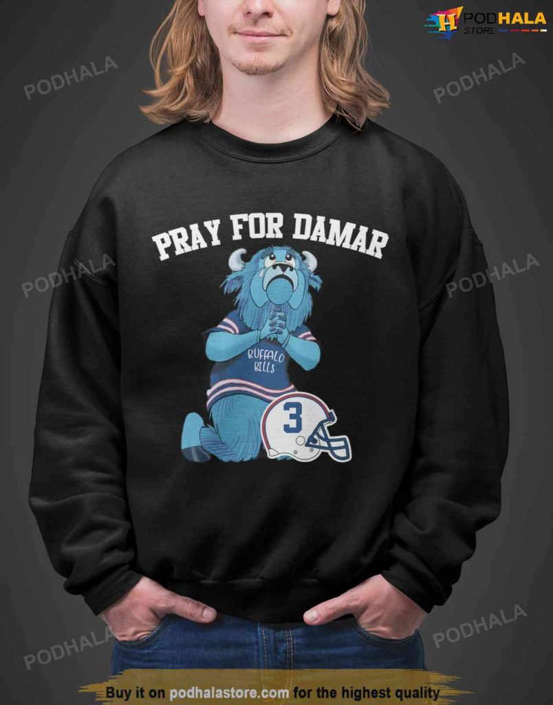 Pray For Damar Hamlin Sweatshirt, Damar Hamlin 3 Fan Gifts
