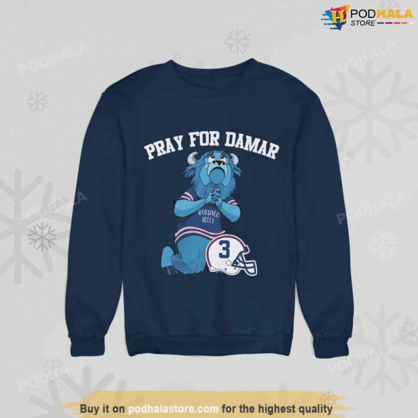 Pray For Damar Hamlin Sweatshirt, Damar Hamlin 3 Fan Gifts