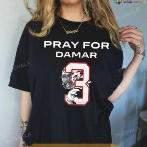 Pray For Damar Hamlin Shirt Bills Mafia Strong Man - Anynee