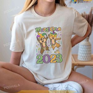 Retro Mardi Gras Chip and Dale Shirt, Mardi Gras Carnival 2023 Shirt