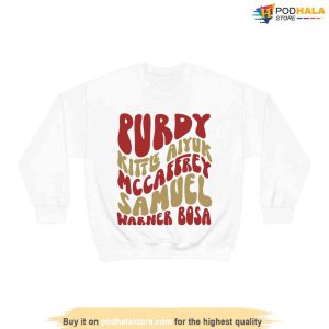 Retro San Francisco Football Players Tshirt 49ers Apparel For Niners Fans
