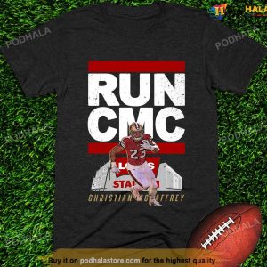 Run CMC Christian McCaffrey Tee, San Francisco Football 49ers Shirt