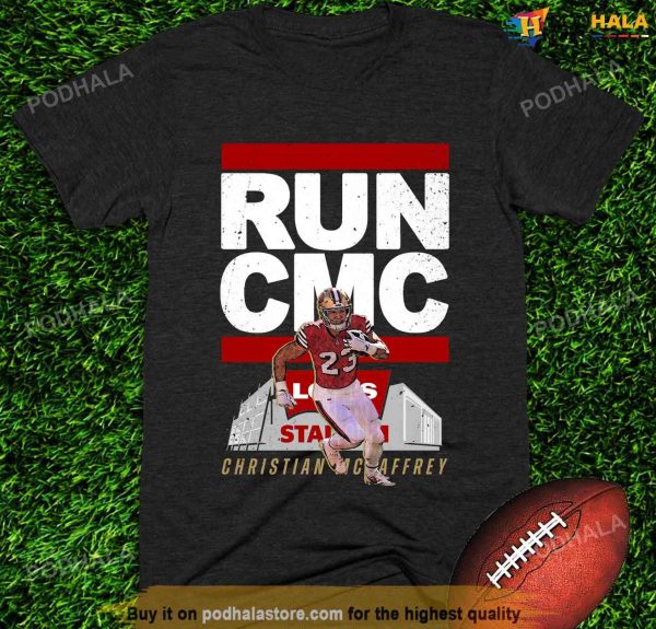 Run CMC Christian McCaffrey Tee, San Francisco Football 49ers Shirt