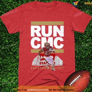 Run Cmc Christian Mccaffrey Tee San Francisco Football 49ers Tshirt