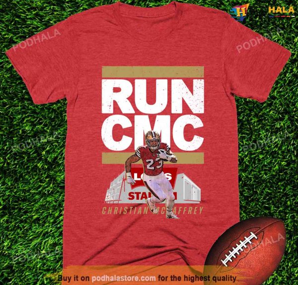 Run CMC Christian McCaffrey Tee, San Francisco Football 49ers Shirt