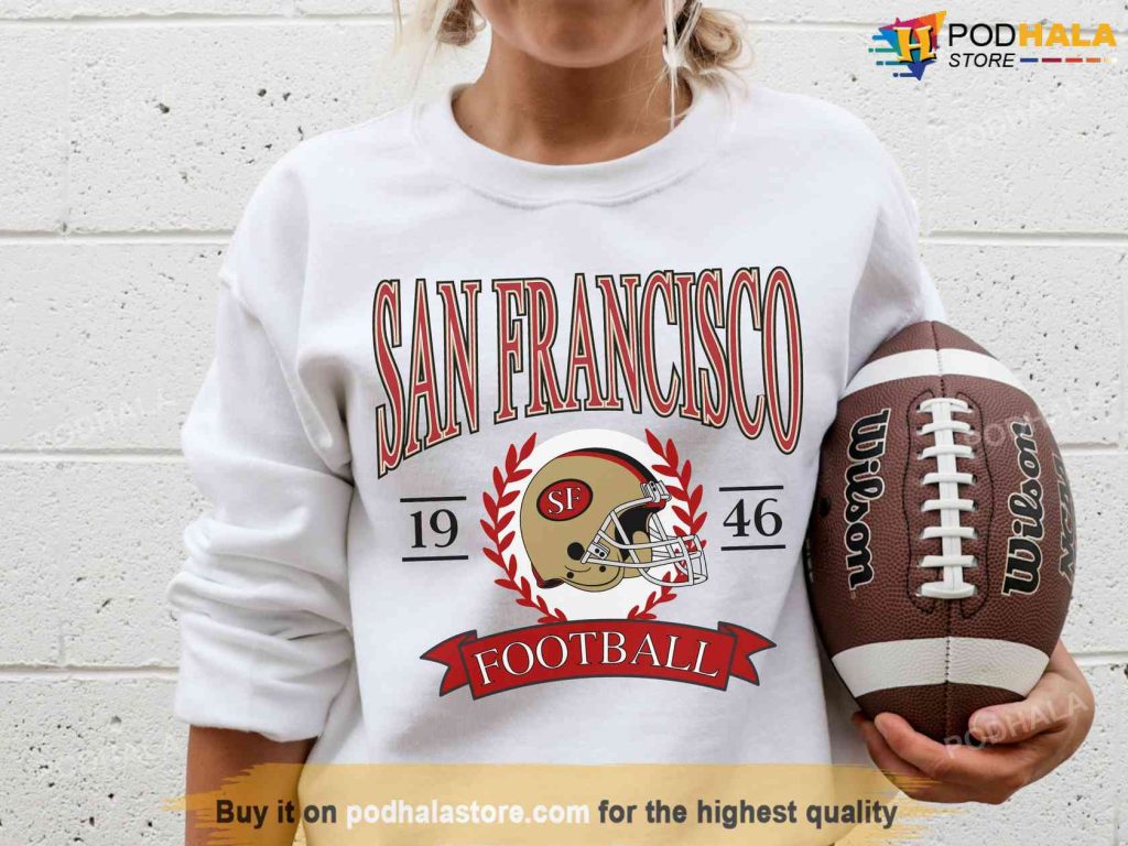 San Francisco 1946 Football Sweatshirt, Vintage 49ers Football Crewneck