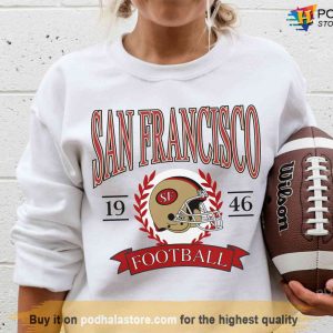 Vintage Football Team San Francisco 49ers Established In 1946 T-Shirt -  Cruel Ball