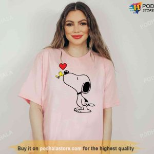 Snoopy Happy Valentines Day Tshirt Woodstock Peanuts Love Tee