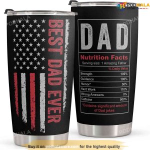 Stainless Steel Best Dad Ever American Flag Tumbler 1
