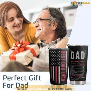 Stainless Steel Best Dad Ever American Flag Tumbler 2