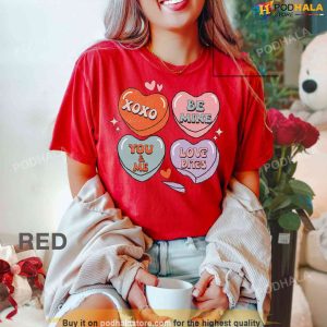 Teacher Valentines Day Tshirt Positive Affirmations Womens T shirt