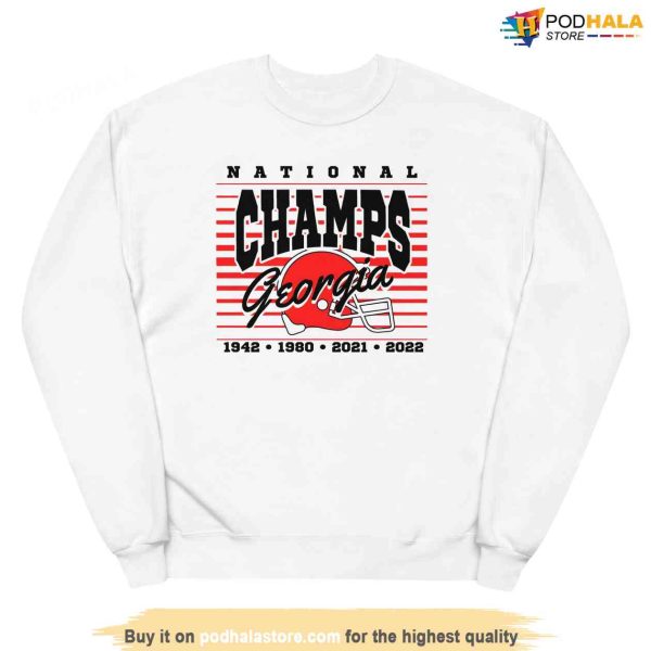 UGA National Championship Sweatshirt, National Champs Georgia Football Tee