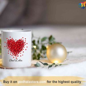 Valentines Day Heart Gift With Name Mug Custom Name Valentines Day Mug 3
