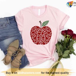 Valentines Day Shirt Ideas For Teachers Love Apple Tshirt