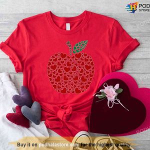 Valentines Day Tshirt Ideas For Teachers Love Apple T shirt
