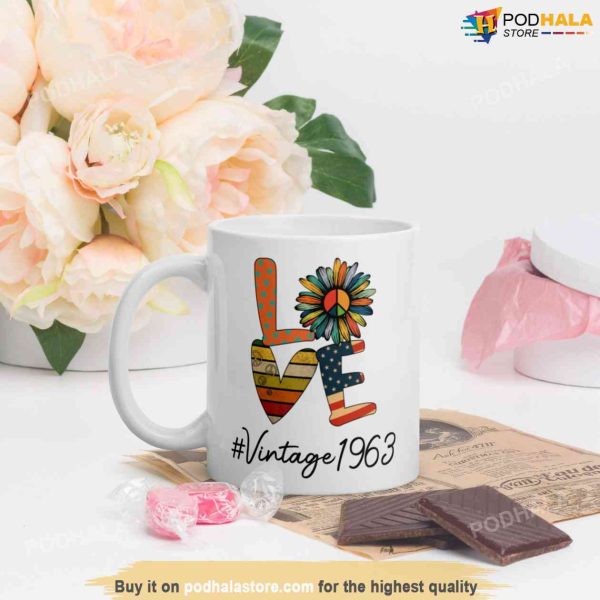Vintage 1963 60th Birthday Coffee Mug, 60th Birthday Gifts