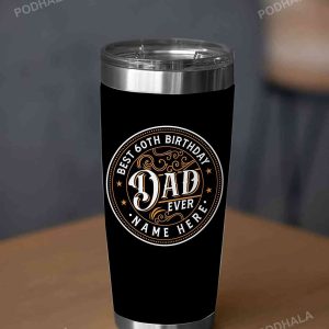 Vintage 1963 60th Birthday Tumbler Best Dad Ever Personalized Gift 2