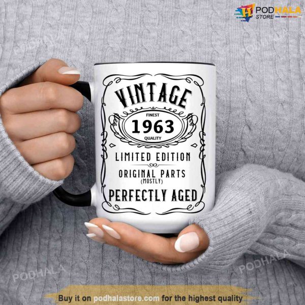 Vintage 1963 Limited Edition 60th Birthday Mug, 60 Year Old Birthday Gift