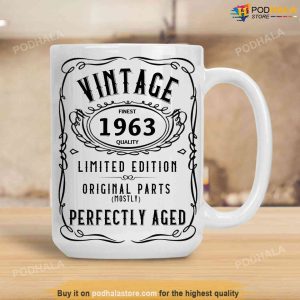 Vintage 1963 Limited Edition 60th Birthday Mug 60 Year Old Birthday Gift 3