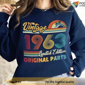 Vintage 1963 Limited Edition Original Parts Tshirt 60th Birthday Shirt