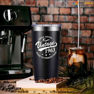 Vintage 1963 Tumbler 60th Birthday Gifts For Men Dad Grandpa Husband 1
