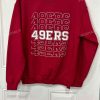 Vintage 49Ers Sweatshirt White Letters, 49ers Gifts For Fans