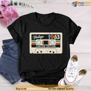 Vintage 60th Birthday Shirt 1963 Limited Edition Cassette TShirt