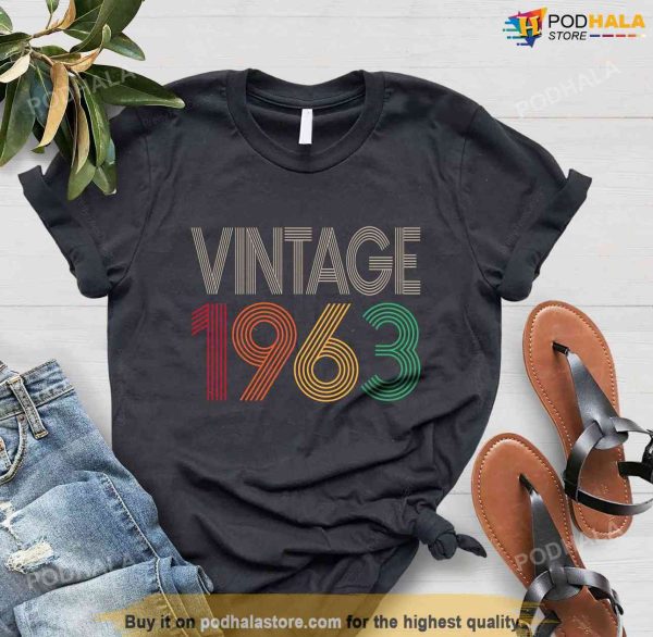 Vintage Birthday 1963 Shirt, 60th Birthday Gifts For Dad
