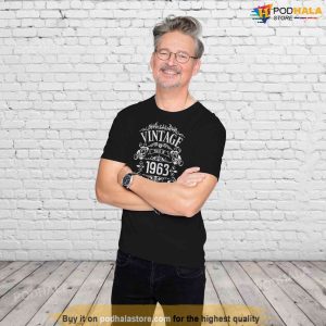 Vintage Born In 1963 Tee 60th Birthday Gifts For Dad
