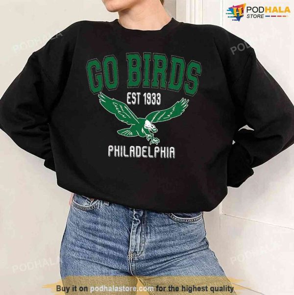 Vintage Eagles Shirt, Go Birds Vintage Philadelphia Eagles Sweatshirt